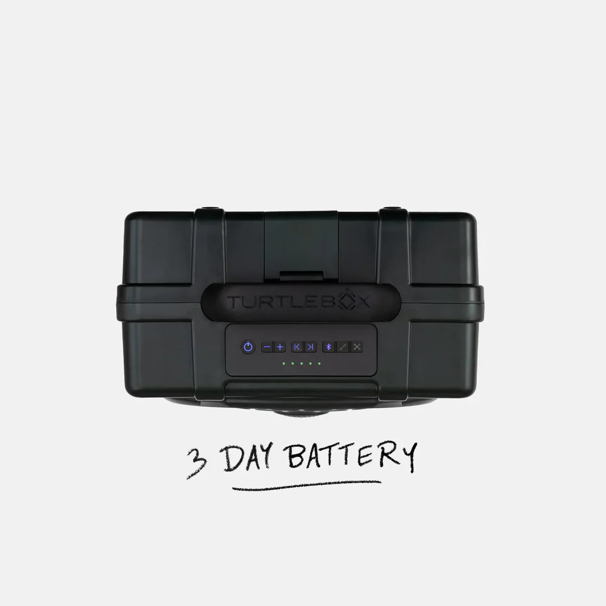 Turtlebox Original Gen3 Speaker in gray with a three-day battery for outdoor use, ideal for boat life accessories.